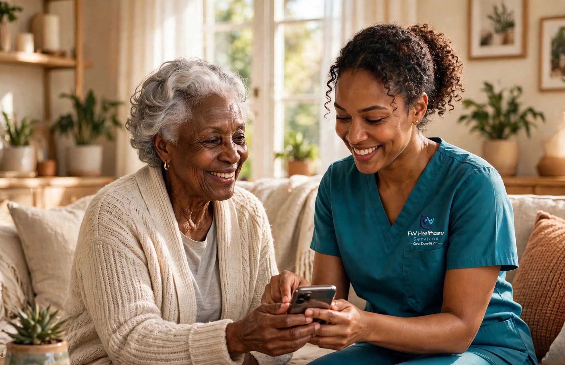 FW Healthcare caregiver with a senior